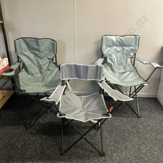 Lot of 3 Folding Chairs